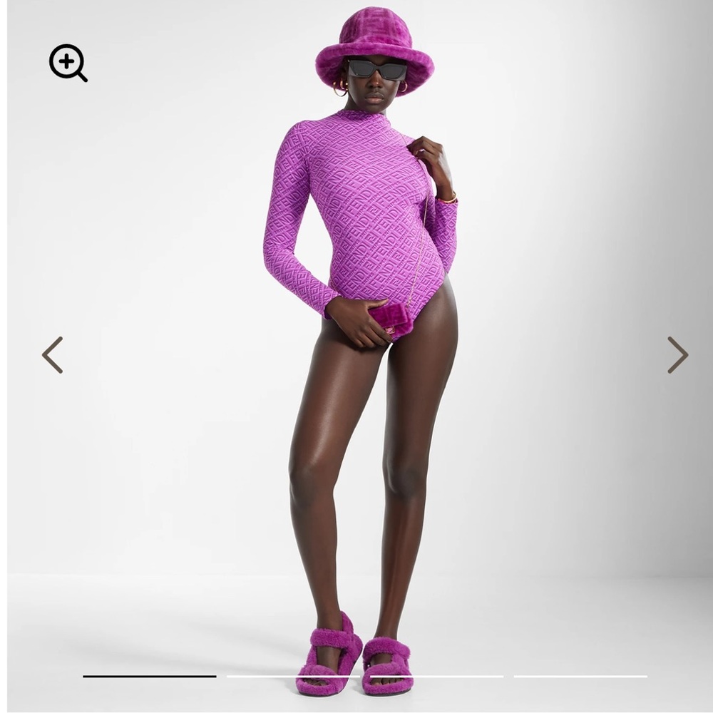Fendi Skims Mock Neck Bodysuit